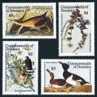 Dominica 891-894,MNH.Mi 905-909. Audubon Birds,1985:King RailWarbler,,Hawk,Ducks - Dominique (1978-...)