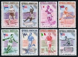 Dominican Republic 474-C99, MNH. Mi 560-567. Olympics Melbourne-1956. Winners. - Dominique (1978-...)