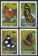 Dominica 768-771,772, MNH. Mi 782-786 Bl.76. Butterflies: Godman's Leaf, Zebra, - Dominica (1978-...)