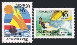 Dominican Rep 1236-1237,MNH.Mi 1811-1812. Sunfish Championships,1996.Sailboat. - Dominican Republic