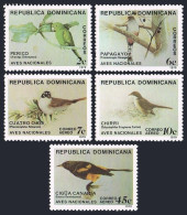Dominican Rep 820-821, C301-C303, MNH. Mi 1243-1247. Birds 1979. Parrot, Trogon, - Dominikanische Rep.