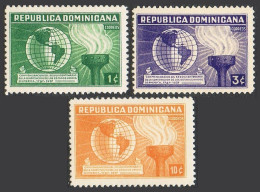 Dominican Rep 332-334, Hinged. Michel 343-345. Constitution Of The US, 150, 1938 - Dominican Republic