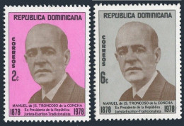 Dominican Rep 797-798, MNH. Michel 1189-1190. President Manuel De Troncoso, 1978 - Dominicaine (République)