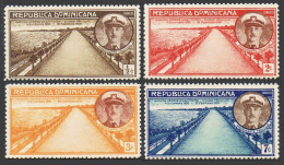 Dominican Rep 306-309, Hinged. George Washington Avenue, Ciudad Trujillo, 1936. - Dominican Republic