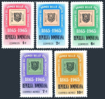 Dominican Rep 615-C143, MNH. Michel 857-861. 1st Postage Stamps-100, 1965. - República Dominicana