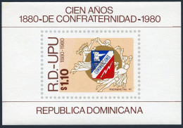 Dominican Rep C326,MNH.Michel Bl.38. UPU Conference 1980. - Dominicaanse Republiek