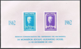 Dominican Rep C127a, MNH. Mi Bl.31. Archbishop, President Adolfo A. Nouel. 1962. - Dominicaine (République)