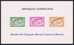 Dominican Rep B43a Sheet ,MNH. Mi Bl.32. FAO Freedom From Hunger Campaign, 1963. - Repubblica Domenicana