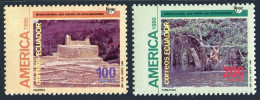 Ecuador 1258-1259, MNH. Discovery Of America, 500th Ann. 1990. Dwelling, Swamp. - Ecuador