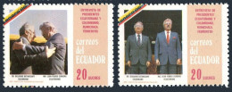 Ecuador 1131-1932, MNH. Presidents Cordero And Betancourt, Colombia, 1986. - Ecuador