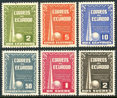 Ecuador 388-393, MNH. Mi 434-439. New York World's Fair,1939. Trylon, Perisphere - Ecuador