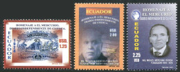 Ecuador 1725-1727, MNH. El Mercurio Newspaper, 80th Ann. 2005. Founders. - Ecuador