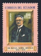 Ecuador C324 Block/4, MNH. Michel 968. Rafael Maria Arizaga, Writer. 1958. - Equateur