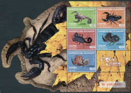 Ecuador 2131 Ae/label Sheet, MNH. Scorpions, 2014. - Equateur