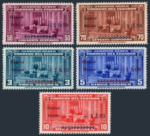 Ecuador CB1-CB5, Hinged. Mi 550-554. The Surtax Added Mendez Hospital, 1944. - Ecuador