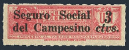 Ecuador RA32, MNH. Mi Zw 30. Postal Tax Stamp 1936. Tobacco Stamps Surcharged. - Ecuador