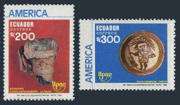 Ecuador 1227-1228, MNH. Michel 2157-2158. UPAE-1990. Pre-Columbian Pottery. - Equateur