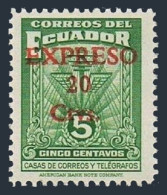 Ecuador E6,hinged.Michel 584. Special Delivery,1945.Surcharged EXPRESO 20 Ctvs. - Equateur