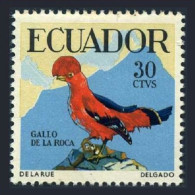 Ecuador 646, MNH. Michel 982. Birds 1958: Andean Cock-of-the-rock. - Equateur