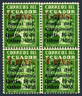 Ecuador RA31 Block/4,MNH.Michel Zw 34. Postal Tax Stamp 1935. - Ecuador