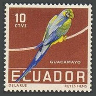 Ecuador 634,MNH.Michel 956. Bird 1958.Blue And Yellow Macaw. - Equateur