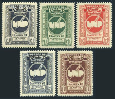 Ecuador C156-C160, MNH. Michel 613-617. Campaign For Adult Education, 1946. - Equateur