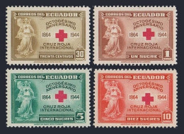 Ecuador 440-443, MNH. Michel 555-558. International Red Cross, 80th Ann. 1945. - Ecuador