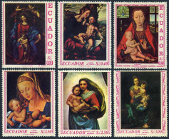 Ecuador 762-762E,MNH.Michel 1345-1350. Madonna & Child.Guido Reni,Durer,Raphael, - Equateur