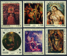 Ecuador 761-761E, MNH. Michel 1337-1342. Eucharistic Congress, 1967. Paintings. - Equateur