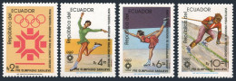 Ecuador 1054-1057, 1057A, MNH. Michel 1961-1964, Bl.110. Olympics Sarajevo-1984. - Ecuador