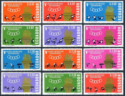 Ecuador 738-743,C435-C440,C440a, MNH. Mi 1174-1185,Bl.12. Bolivarian Games 1965. - Equateur