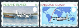 Falkland 276-277, Hinged. Michel .270-271. Flight Southampton To Stanley, 1978 - Falklandeilanden