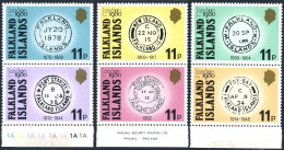 Falkland 304a-304f, MNH. Michel 301-306. LONDON-1980. Cancellations. - Falklandeilanden