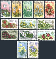 Falkland 197-209, MNH-perf. Mi 192-204. Plants,Flowers, 1971. Orchid. New Value. - Islas Malvinas