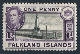 Falkland 85B, MNH. Michel 80. King George VI  1941. Centennial Monument. - Islas Malvinas