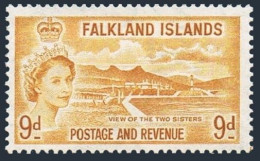 Falkland 125, MNH. Michel 120. Queen Elizabeth II, 1955. M.S.S. John Biscoe. - Islas Malvinas