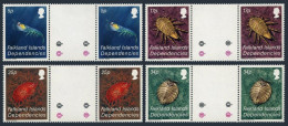 Falkland Depend 1L76-L79 Gutter,MNH.Michel 121-124. Crustacean,1984. - Islas Malvinas