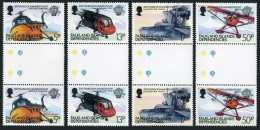 Falkland 1L80-L83 Gutter,MNH.Michel 117-120. Helicopters.Planes,1983. - Islas Malvinas