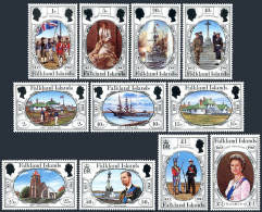 Falkland Isls 360-370, Lightly Hinged. British Occupation, 150th Ann. 1983. - Falkland Islands