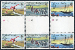 Falkland 295-297 Gutter, MNH. Michel 292-294. UPU Membership-100, 1979. - Falklandinseln