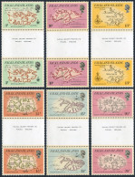 Falkland 318-323 Gutter, MNH. Michel 320-325. Early Maps Of Falklands, 1981. - Falklandinseln