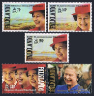 Falkland Isls 549-553, MNH. Mi 552-556. Queen Elizabeth II, Reign, 40th Ann.1992 - Falkland