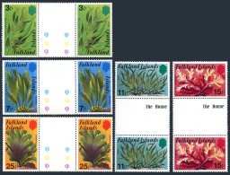 Falkland 282-286 Gutter Pairs, MNH. Michel 279-283. Flora 1979, Kelp. - Islas Malvinas