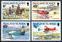 Falkland 658-661, MNH. Michel 673-676. CAPEX-1196. Mail Delivery. Ship, Plane. - Islas Malvinas