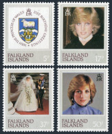 Falkland 348-351, MNH. Michel 346-349. Princess Diana 21st Birthday, 1982. - Falklandeilanden