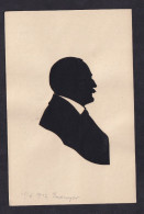 Silhouette - Image Of A Man / Postcard Not Circulated, 2 Scans - Silueta