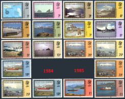 Falkland 1L38-1L50,1L48a-1L52a,MNH.Michel 78-90-IIX, 88-92-IIY. Vievs 1984-1985. - Falkland Islands