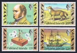 Falkland 344-347,MNH.Michel 350-353. Charles Darwin Voyage,Beagle,1982. - Falklandeilanden