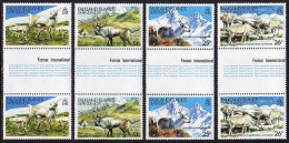 Falkland Depend. 1L62-1L65 Gutter Pair, MNH. Michel 102-105. Reindeer, 1982. - Islas Malvinas