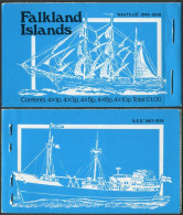 Falkland 260 Five Panes Booklet,blue.MNH.Michel (255-264) MH. Mail Ships,1978. - Falklandeilanden
